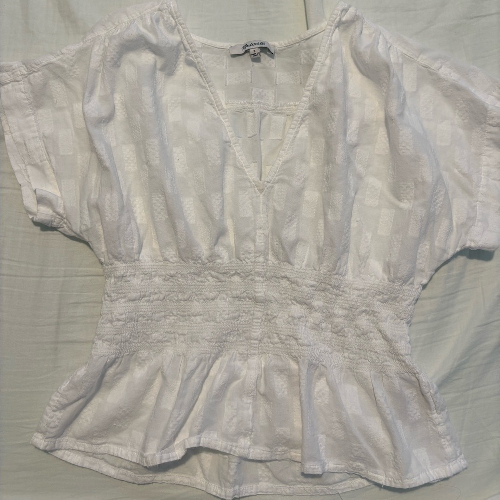 Madewell white blouse